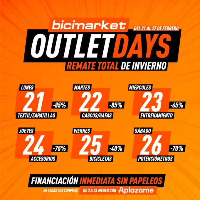 Ofertas Ciclismo Outlet Days Ofertas Ciclismo Outlet Days