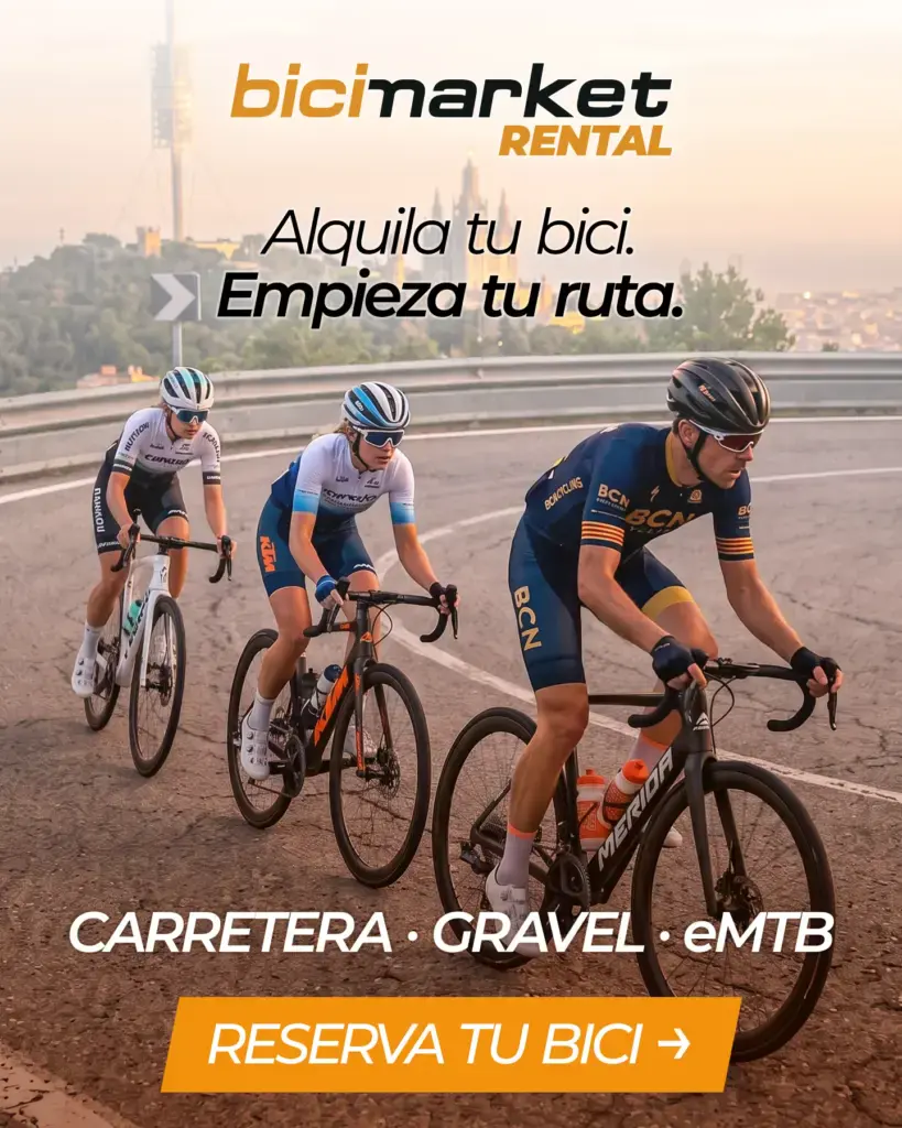 Alquiler de bicicletas de carretera, gravel y eMTB en Barcelona